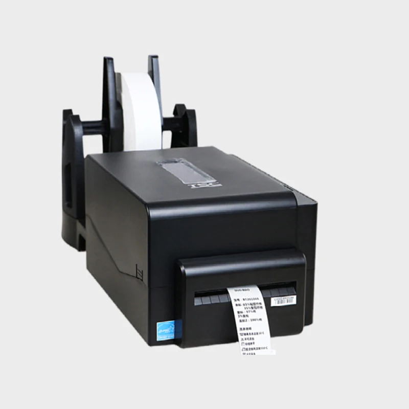 TE310 Clothing Tag Wash Care PET Feed bar Code Coated Kraft Paper Label Thermal Transfer Printer With Cutter