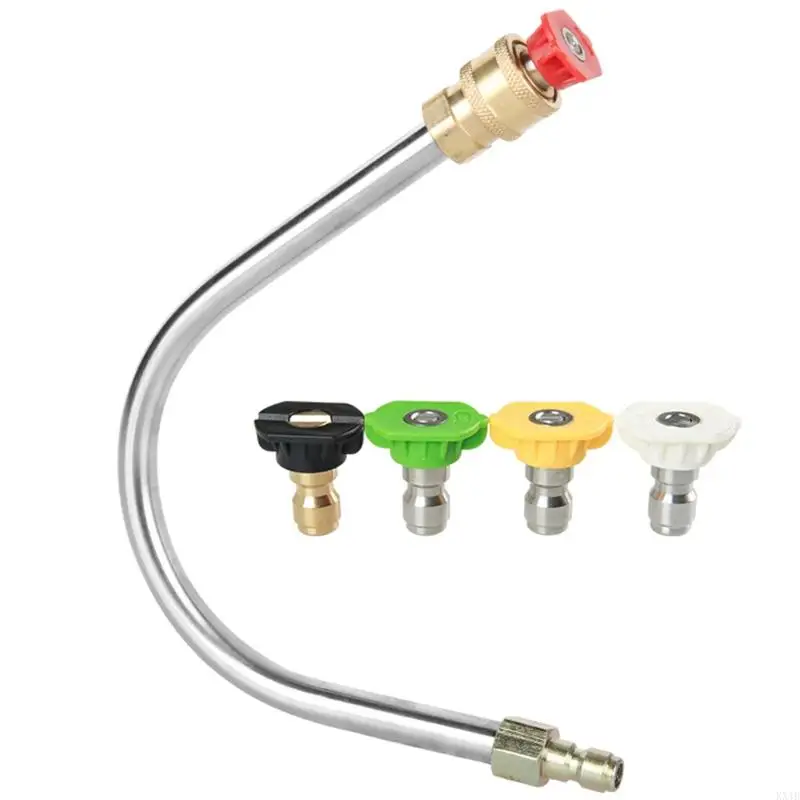 KX4B RANDO EXTENSÃO REDA VANHA LANÇA com 5 bocais pulverização 1/4 "Ferramentas conexão rápida para