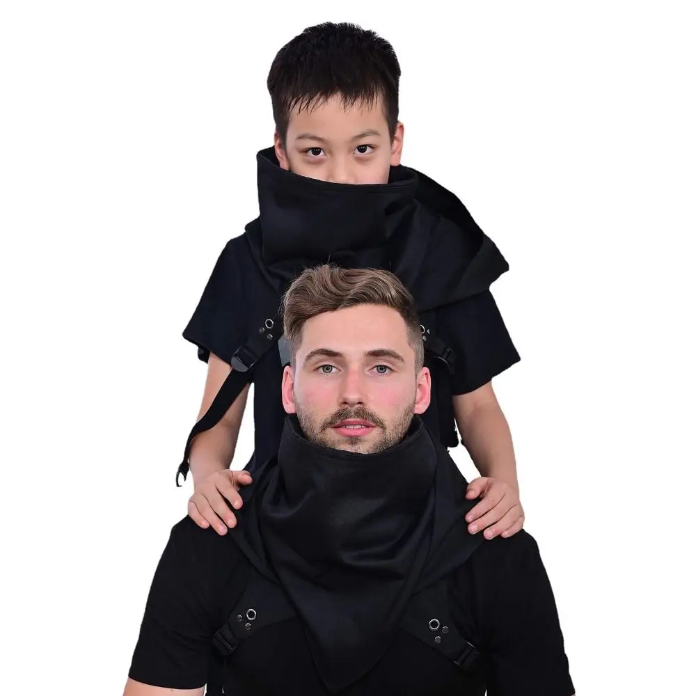 

Medieval Cosplay Cyberpunk Cowboy Hat Winter Neck Warmer Daily Wear Costume Hat Cos Props Cosplay Hooded Cape Party Cos