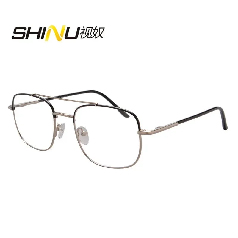 multifocal grade glasses near and far multifocal progressive glasses man stainless metal glass mufocal glasses near and far