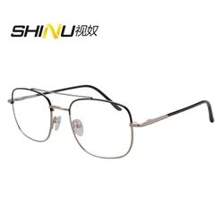 multifocal grade glasses near and far multifocal progressive glasses man stainless metal glass mufocal glasses near and far
