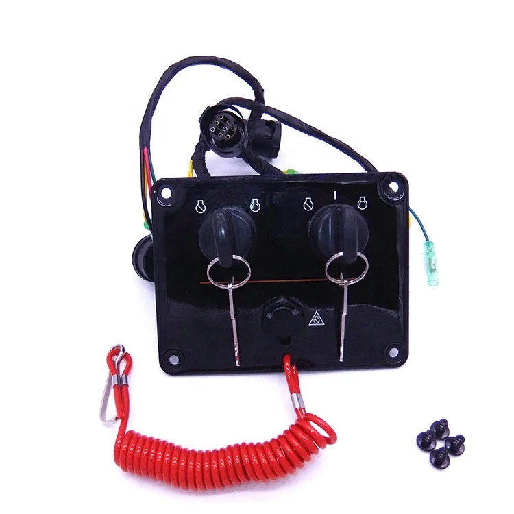 6K1-82570 6K1-82570-12-00 Outboard Engine Dual Twin Switch  Panel Main Switch Assembly for  Boat Engines