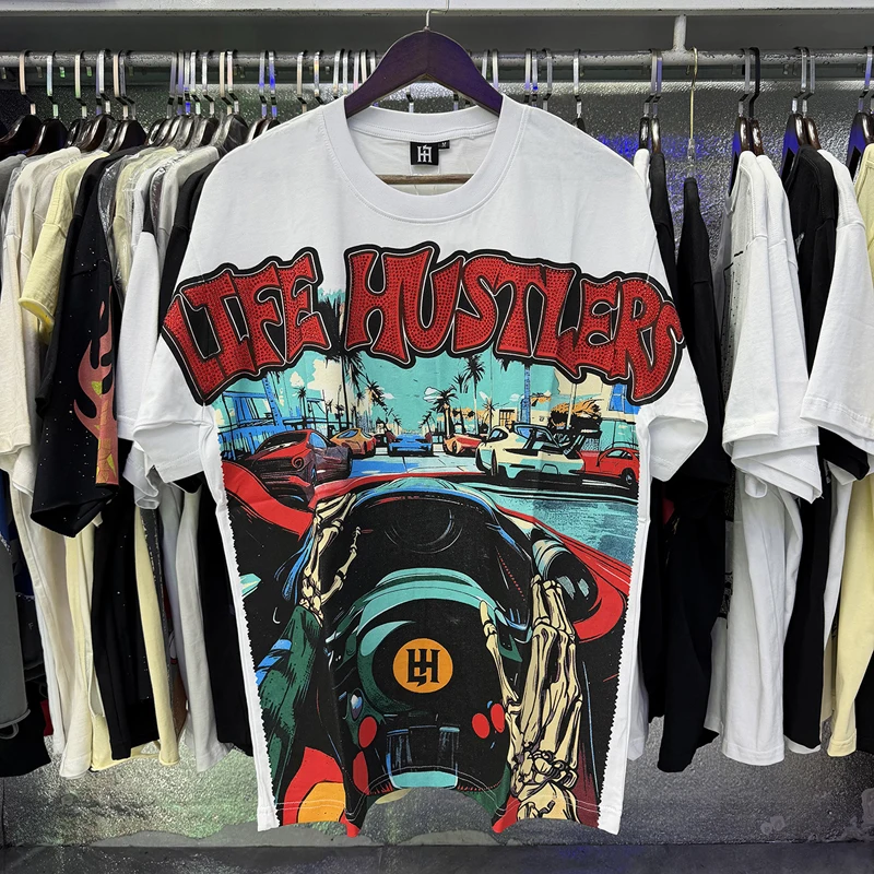 Camiseta de Algodão de Alta Qu - Street Fashion Videos avaliação e preço