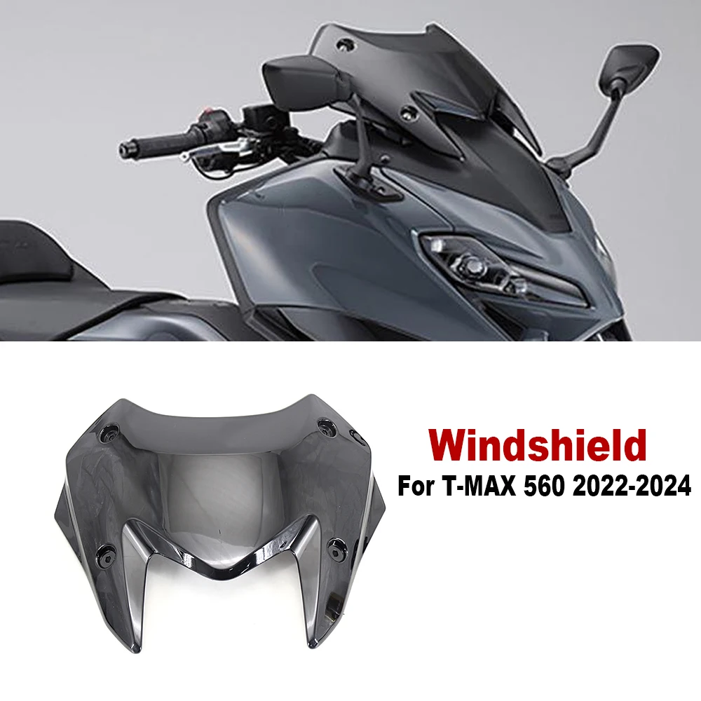 

For YAMAHA TMAX560 T-Max T-MAX 560 TACH MAX 2022- Motorcycle Accessories Acrylic Front Windshield Fairing Wind Screen Deflector