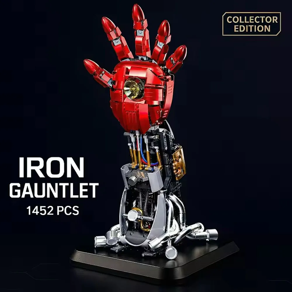 

Iron Gauntlet MOC Building Blocks Sets Robot Hand Mecha Armor Toys Building Kits Room Decoration Gifts for Adults Boys DIY Toy