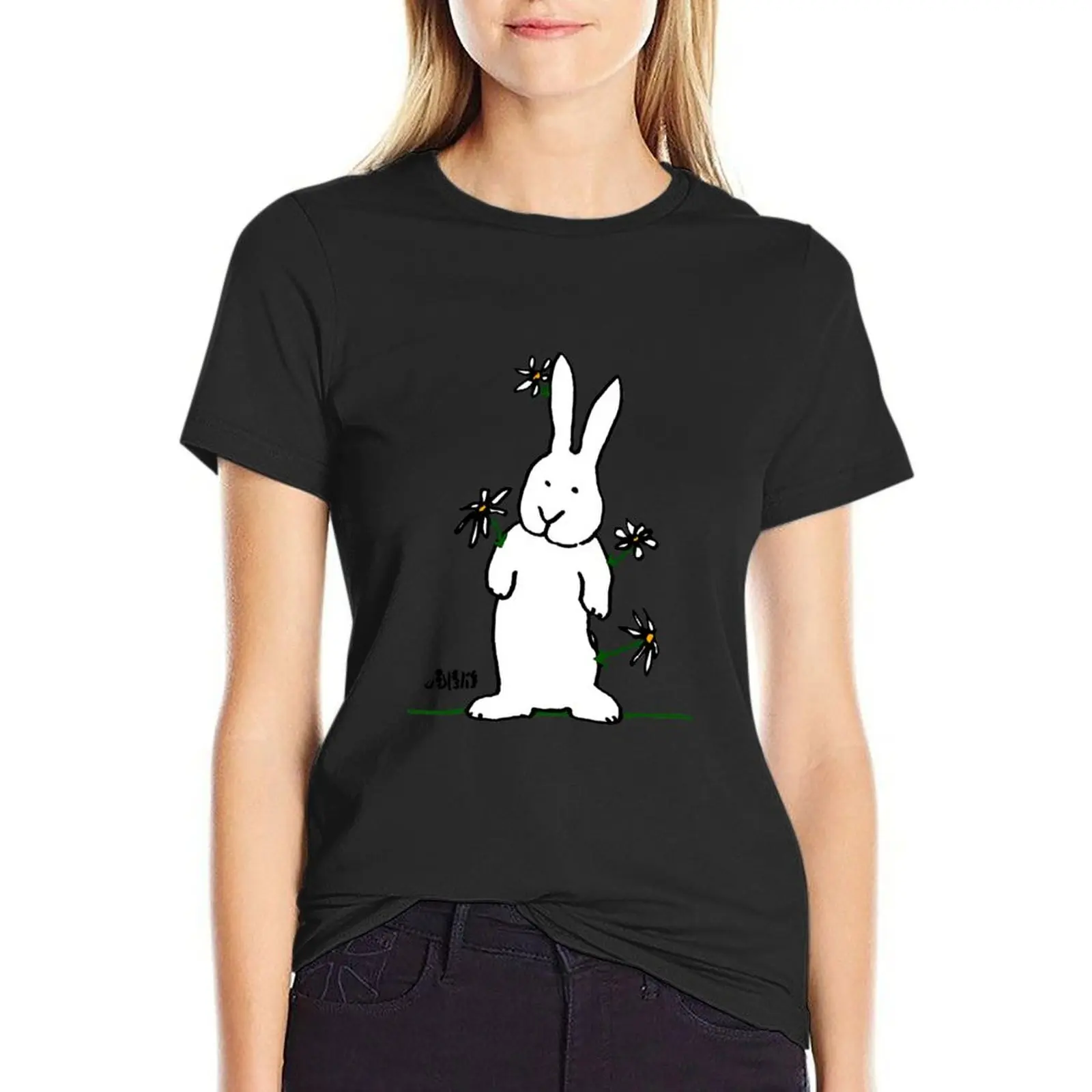 Daisy - Bunny T-Shirt funny cute clothes plus size tops Women clothing