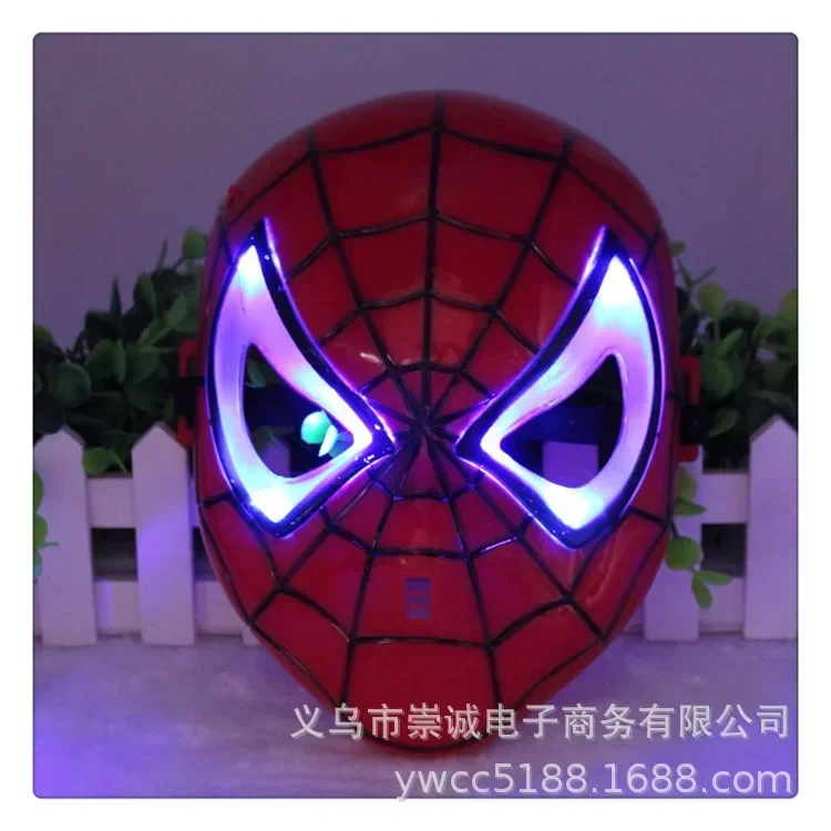 

Disney Spider-Man Glow Mask Cute Cartoon Luminous toys SpiderMan Fashion Children's Show Party Accessories for Kids Toy Gifts