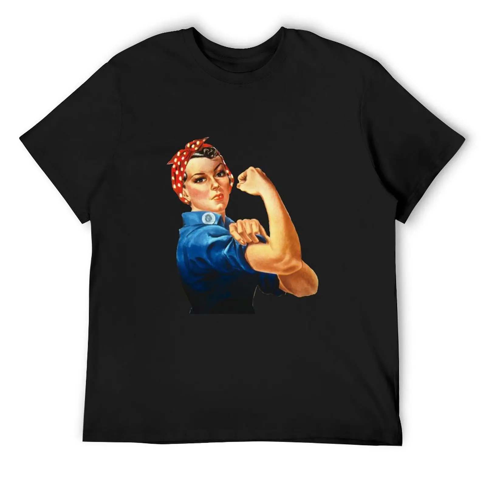 Rosie the Riveter T-Shirt anime tshirt summer tops anime t shirts for men cotton