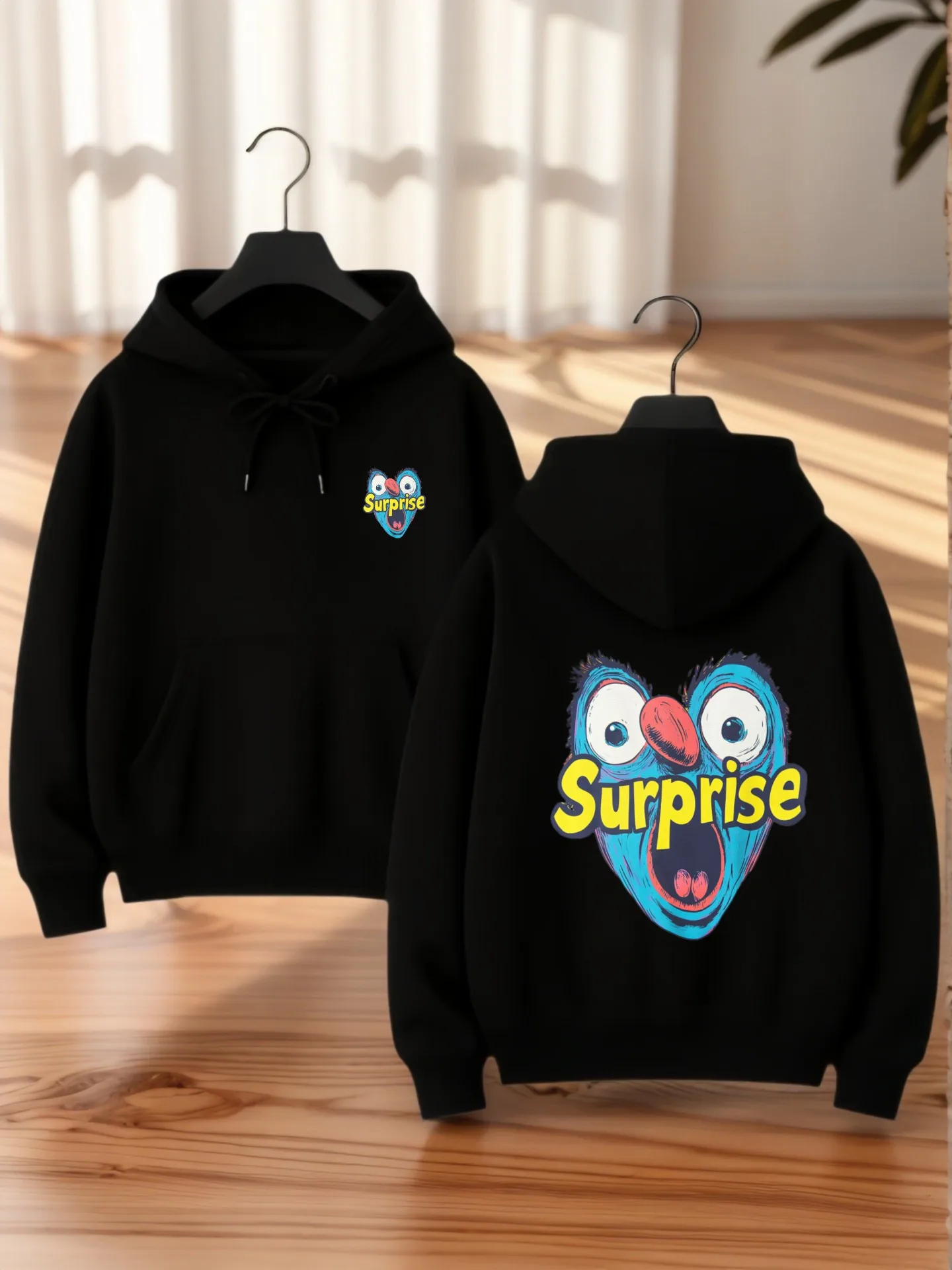 Graphic Hoodie Women, Cute Cartoon Print, Casual Style, Soft Fabric, Casual Everyday Wear, For Teens