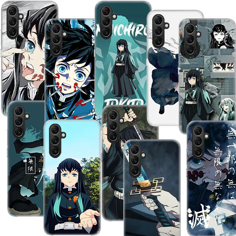 Muichiro Tokito Demon Slayer Phone Case Samsung A05S A15 A25 A35 A55 A04S A14 A24 A34 A54 Galaxy Note 20 Ultra 10 Lite 9 8 A6 A7