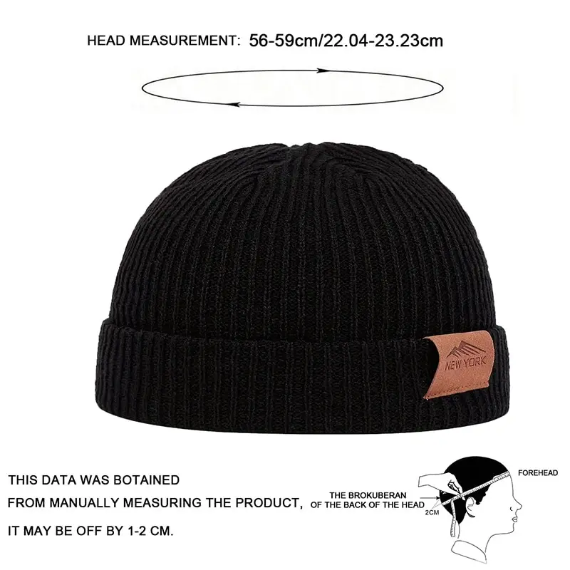 Unisex NEW YORK Mountain Range Label Beanies Fashion Autumn Winter Warm Hat Hip Hop Caps For Women Men