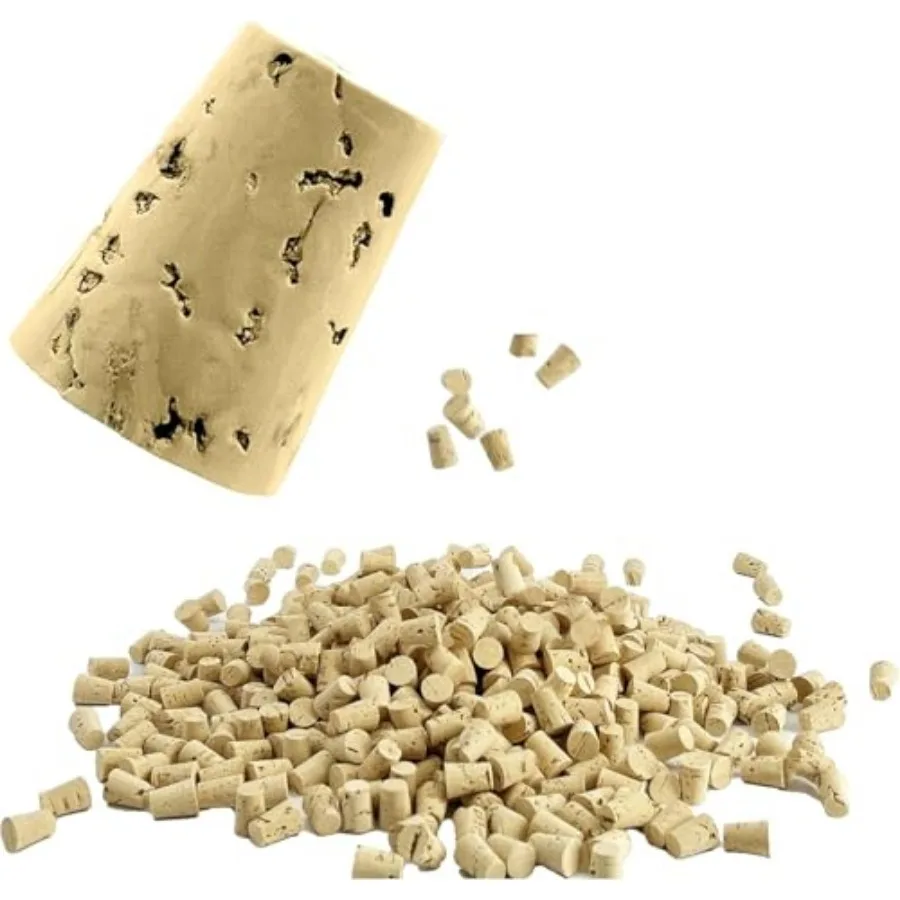 

Small Mini Cork Plugs Cork Tops Stoppers Tapered Cork Bottle for DIY Craft Projects 500 Corks