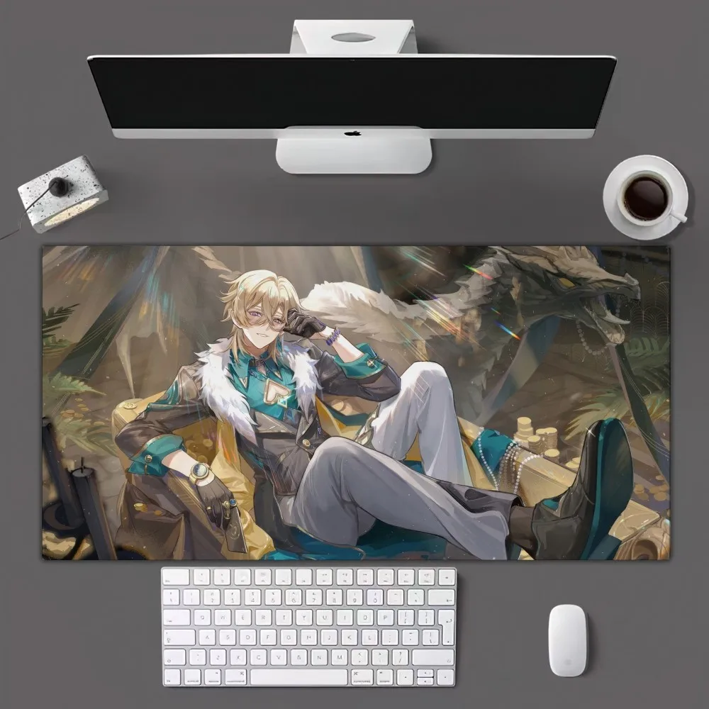 Game Honkai Star Rail Aventurine Mousepad Mousepad Gamer Mouse Pad Size For Office Long Table Mat