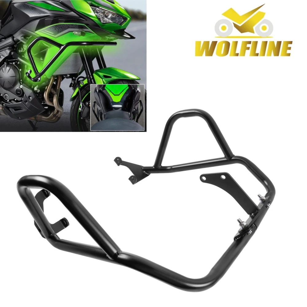 

WOLFLINE Crash Bars for Versys 650 Engine Guard Bumper Frame Bumper for Kawasaki Versys650 Fuel Tank Protection Bars 2022-2025