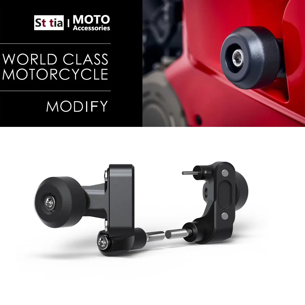 Protector deslizante contra caídas para marco de motocicleta, almohadillas de protección contra choques para Ducati Panigale V4 / V4 S / V4 SP / V4 R 2021-2023