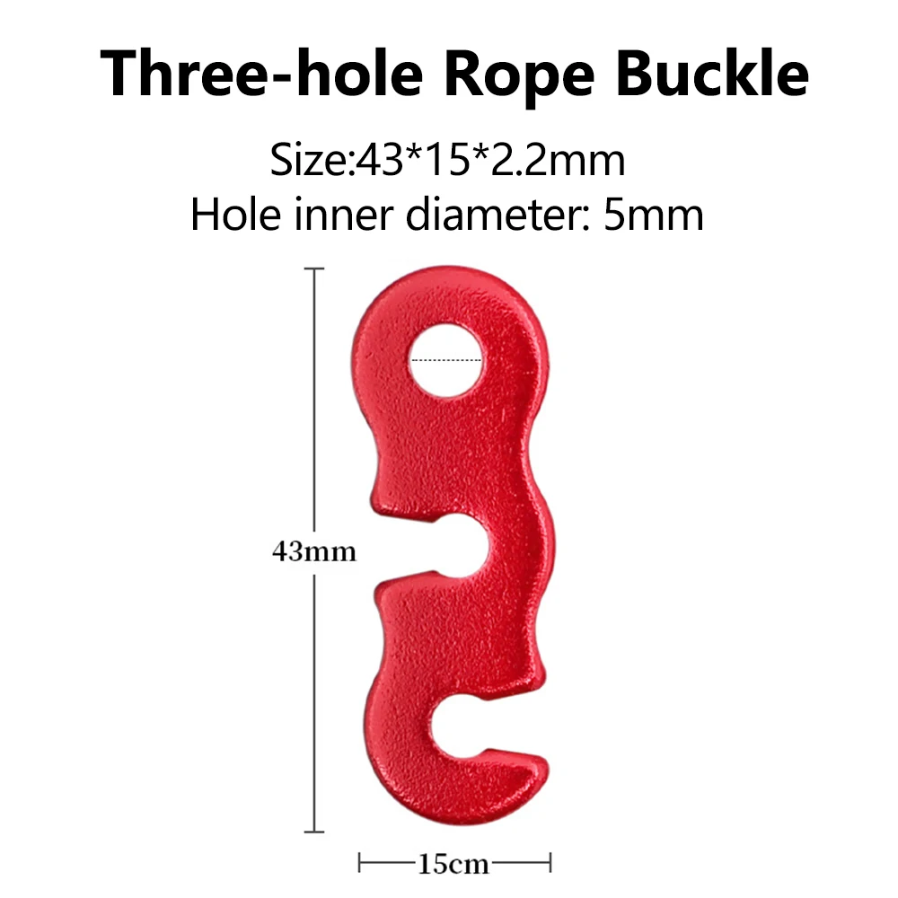 5/10 stücke Einstellbare Zelt Seil Schnalle Aluminium S-typ Wind Schnur Schnalle Robuste Seil Schnalle für Outdoor Camping zelte Zubehör – Detail 4