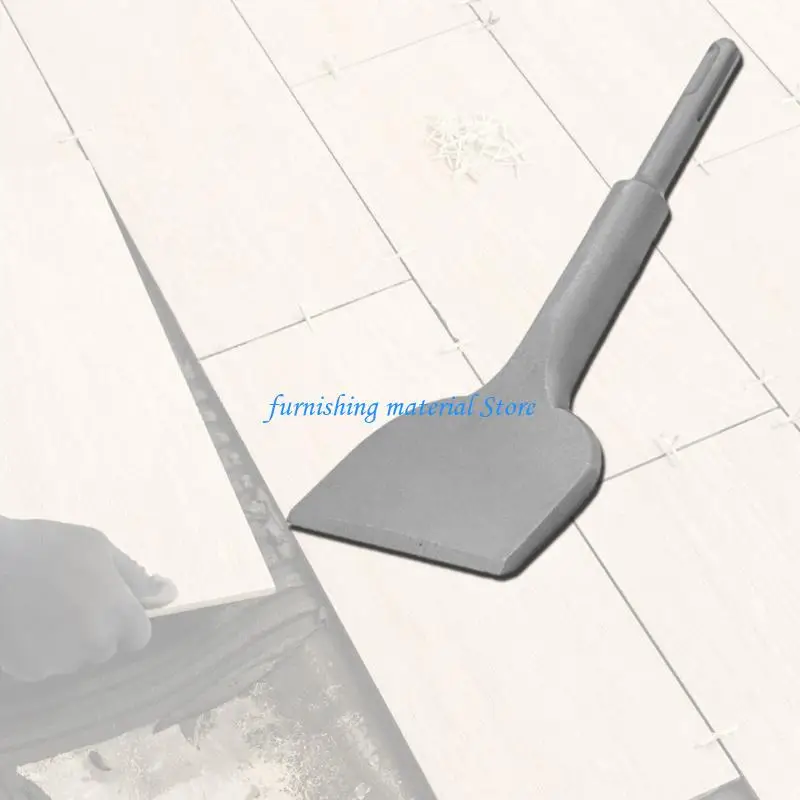 

Y5GD 2Pcs Wide Tile Removal Scraper Bits Tile Removal Tool Electric Hammer Power Tool Accessories Enduring