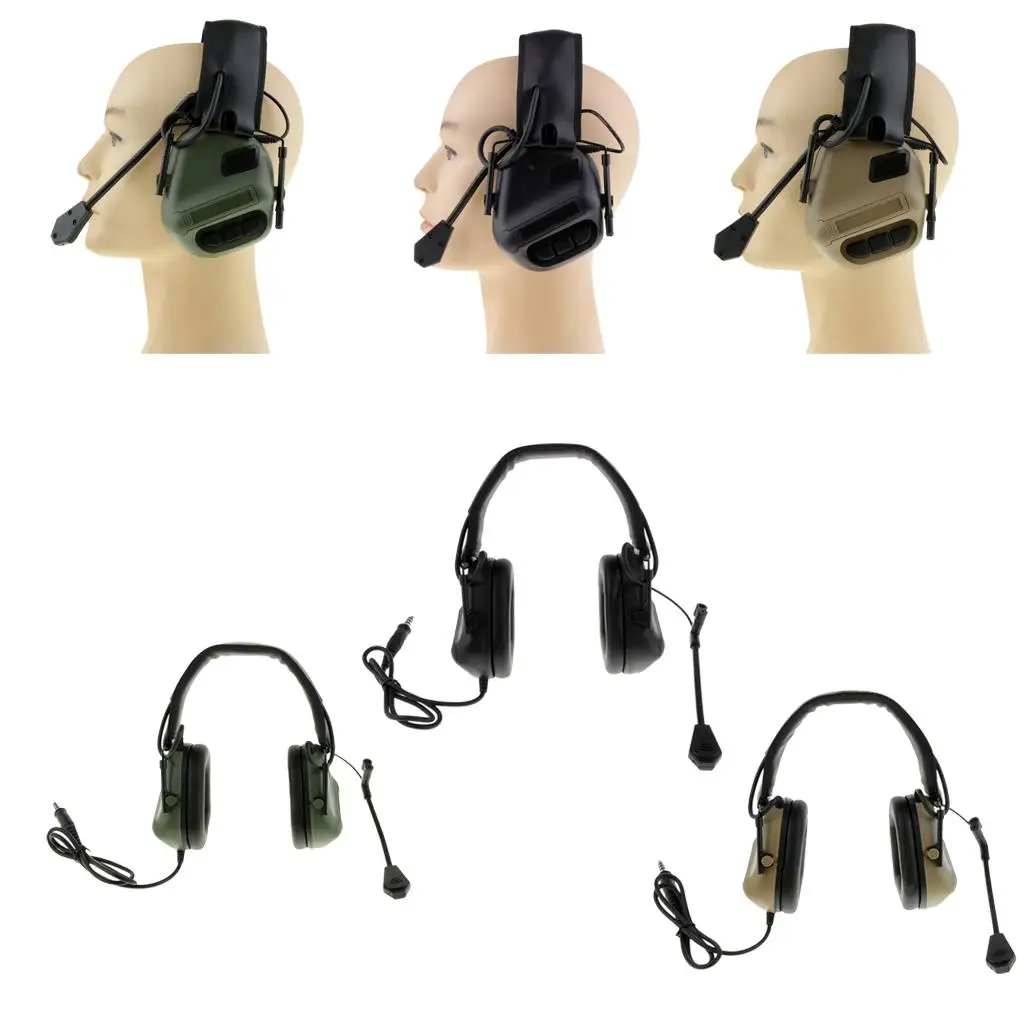 Foldable Headset Padded Electronic Communication Headphone