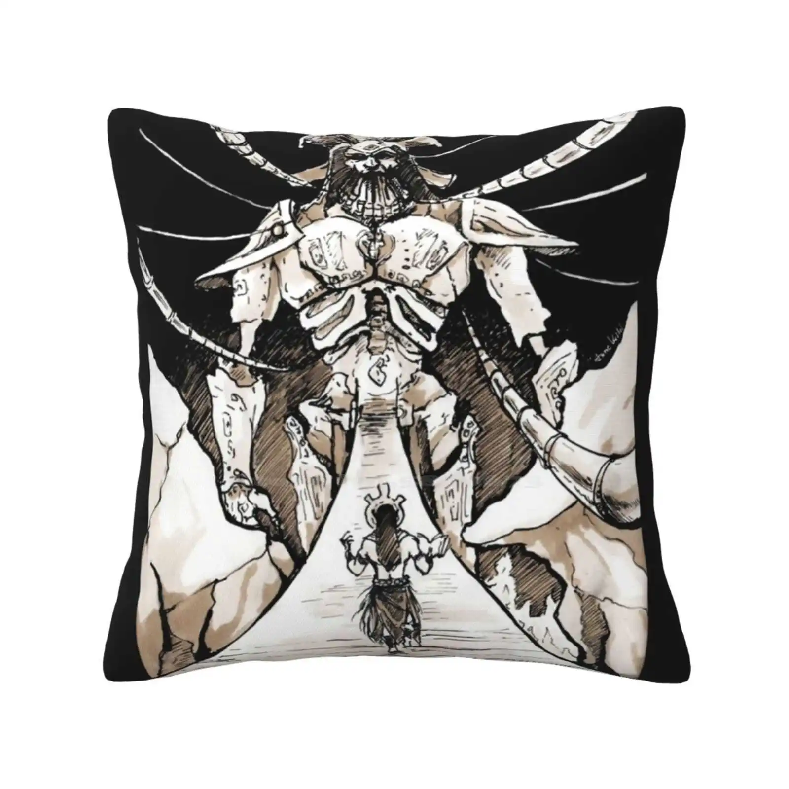 The Construction Of Akulakhan Home Sofa Car Cushion Cover Pillowcase Morrowind Elderscrolls Akulakhan Numidium Lore Dagoth Ur