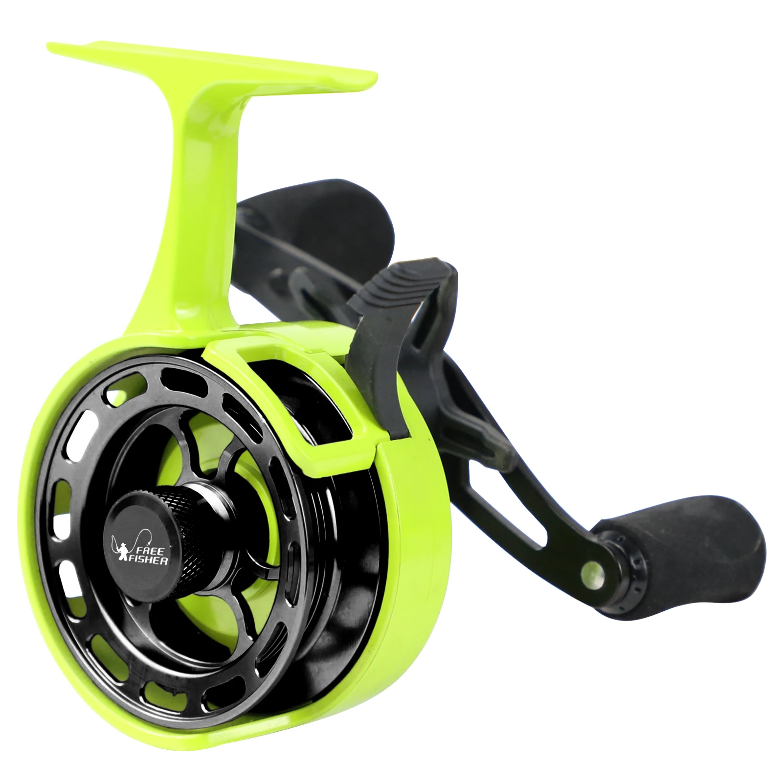 FREE FISHER Ice Fishing Reel Metal High Speed 3.2:1 Ultra Smooth Fishing Fly Wheel 3+1BB Portable Winter Fishing Raft Reel