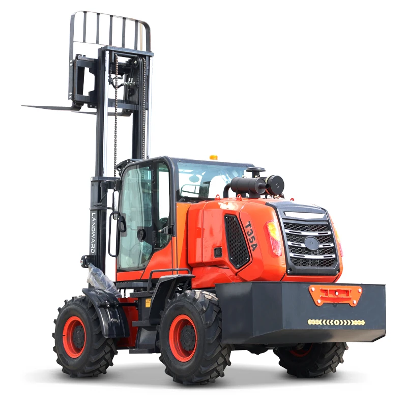 New All-In-One All-Terrain Off-Road Forklift Construction Equipment 3.5ton Diesel Forklift 6m Fork Custom TA35 Off-Road Forklift