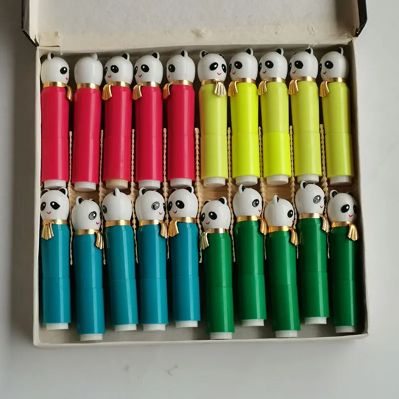 4-penne-cina-nella-collezione-1988-s-cancelleria-iridium-panda-penna-corta-per-bambini-nuovo-vecchio-stock-vintage