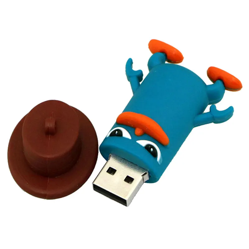 Cute Cartoon tree Man Flash drive 64GB 32GB Platypus Pen Drive 2.0 Memory Stick 4GB 8GB 16GB 32GB U Disk - view 5