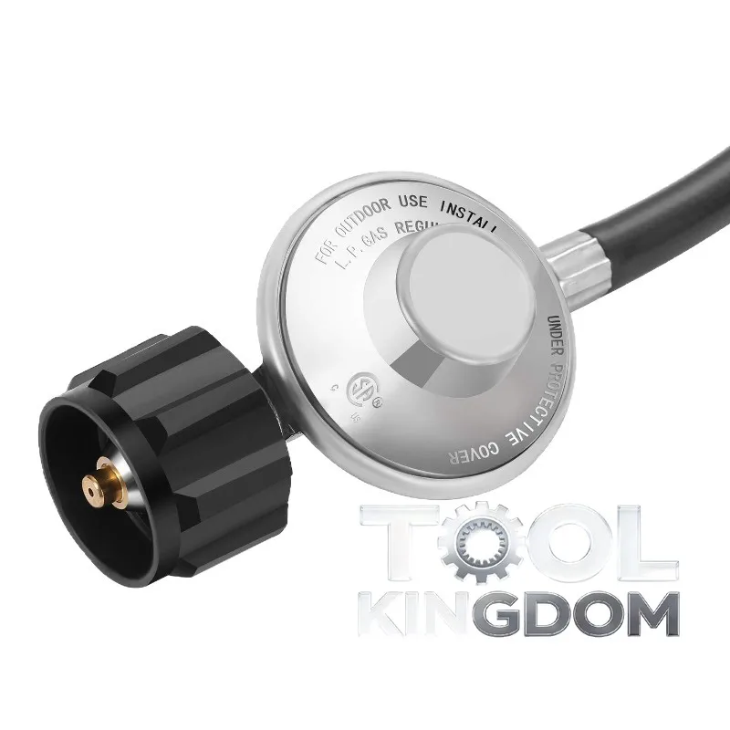 

Газовый баллон общего назначения QCC1 типа 5/8, 3-футовый пропановый регулятор низкого давления, редуктор давления 0 градусов с манометром.