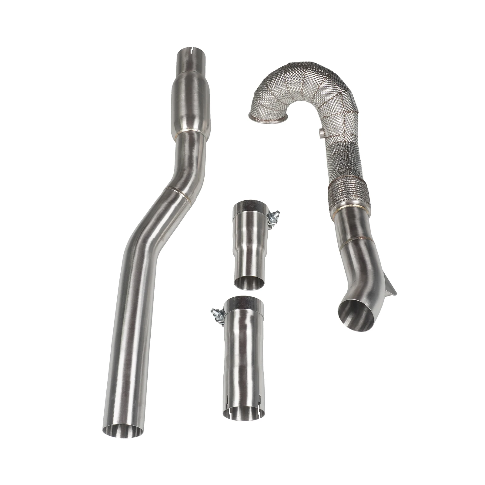 

304 Stainless Steel Exhaust Downpipe for 2015-2019 Golf MK7R 2.0T - Boost Power Improved Throttle Response & Easy Fit