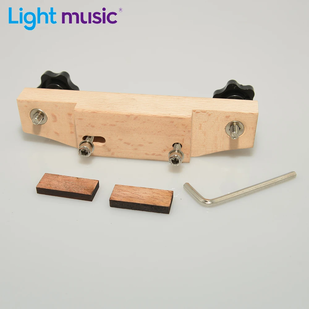 Acoustic Guitar Fixture Bonding Bridge Clip Tool Hard Maple Guitars Bridge Caul Clamp with Cork Gasket DIY Guitar Special Tools