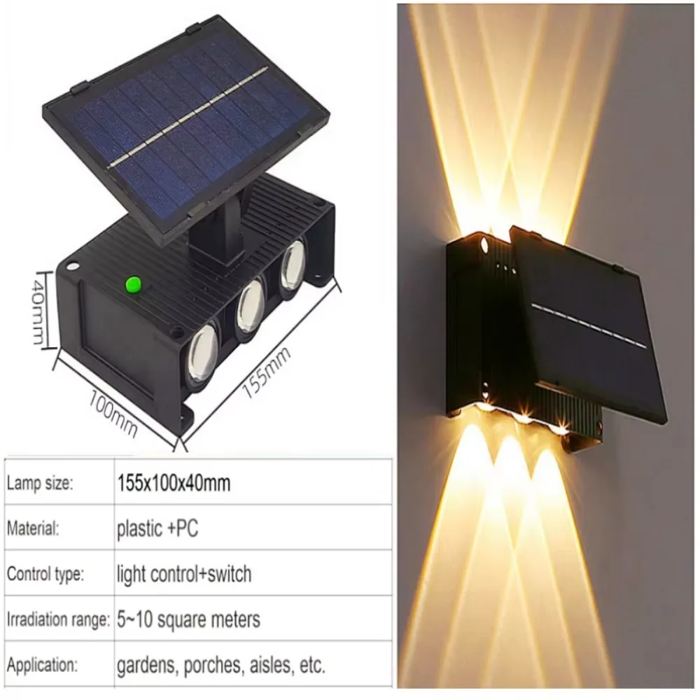 

Sensitive Solar Wall Light Dust Prevention Waterproof Waterproof LED Solar Light Super Bright Energy Saving