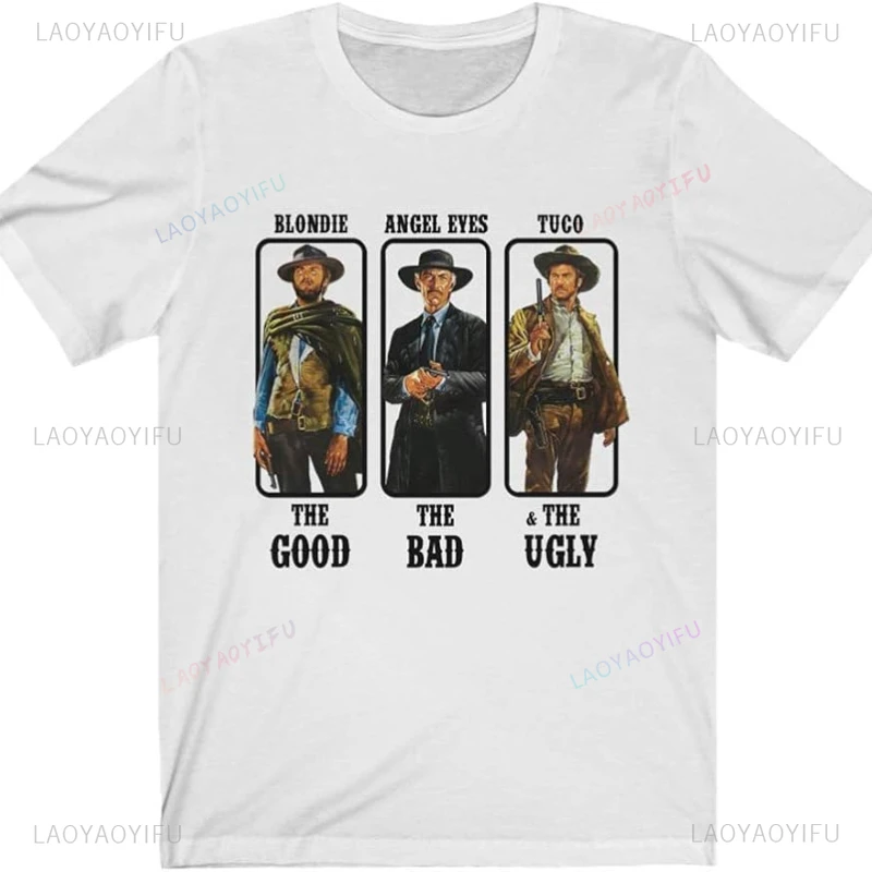 Red Dead Adventure Game Clint Eastwood Cotton Men Tshirt The Good Bad and Ugly Smoke Classic Spaghetti Western Movie Tshirt