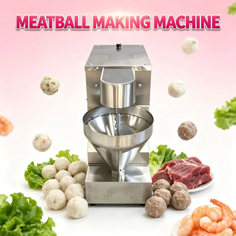 Small Automatic Meatball Making Machine Tabletop Electric Commercial Meatball Forming Machine Compatible With Vegetable Balls La