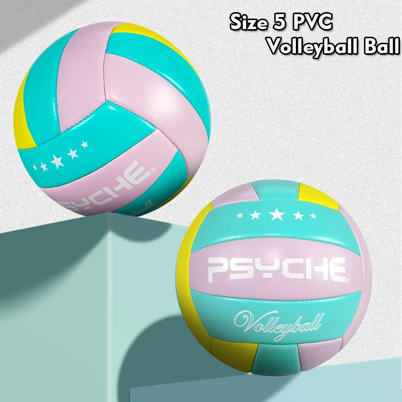 

Soft Indoor Outdoor Volleyball Waterproof Anti-Explosion Game Gym Training Beach Volleyball Size 5 Volley Ball