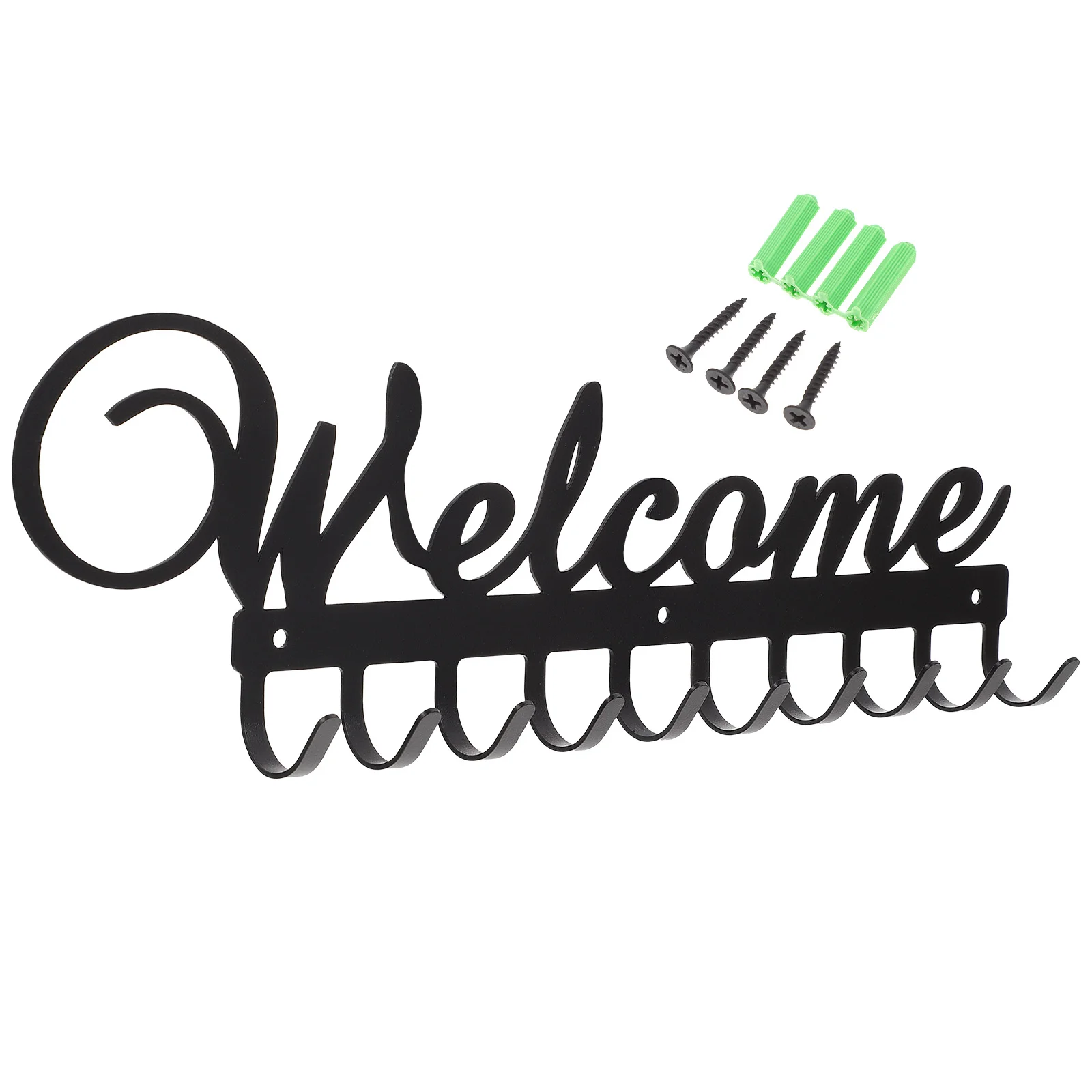 

1 set Iron Decorative Row Hooks Wall Coat Hanger Simple Metal Hooks Easy Install Home ganization Suitable Home Store