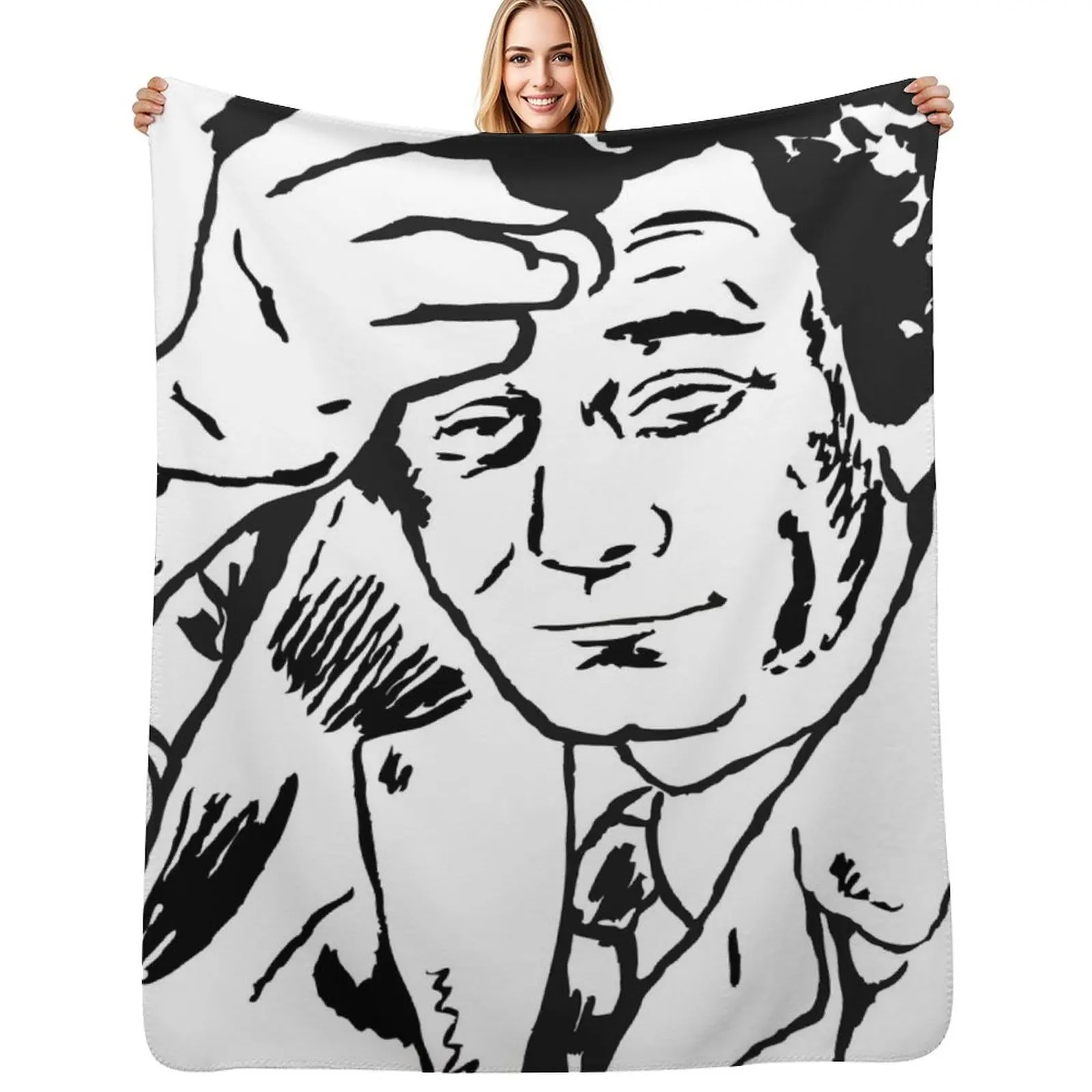 

Lieutenant Columbo Portrait Throw Blanket Bed Fashionable Luxury Brand Warm Quilt Blankets