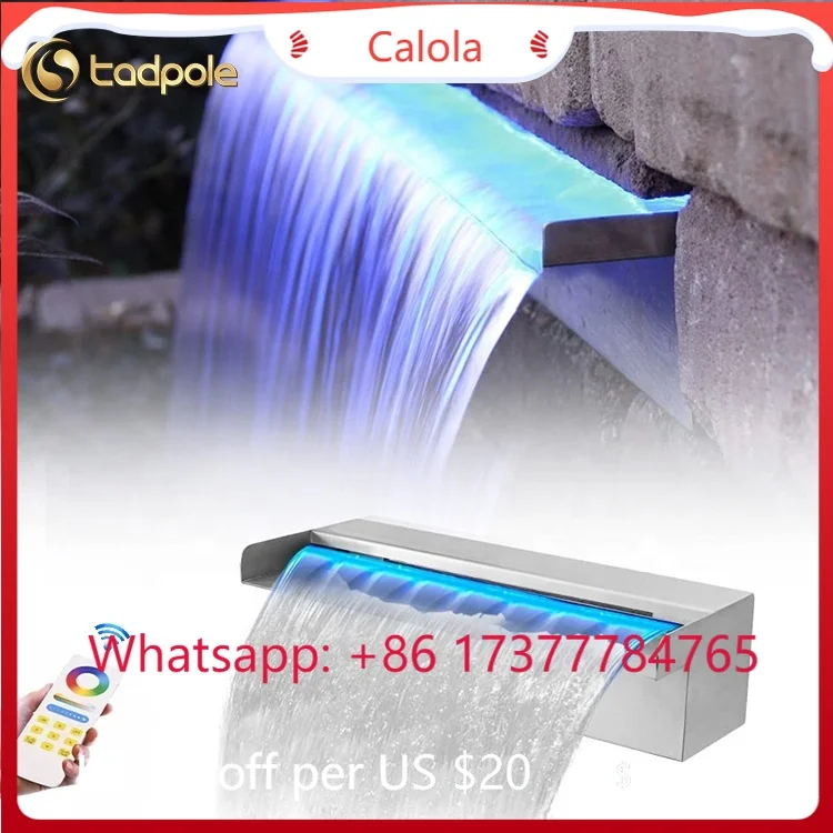 

Modern Indoor Home Office RGB Water Blade, Customized LED Swimming Pool Fountain Waterfall Decoration