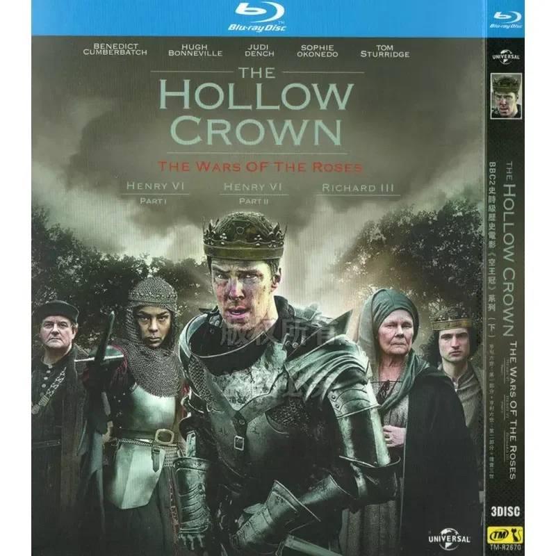 British Epic Historical Drama Film The Hollow Crown Series 7 Collections BD Blu-ray 1080p High Definition 7 Discs