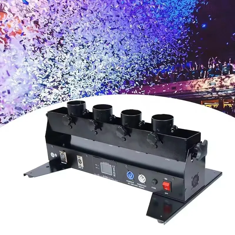 electronic fireworks stage confetti blaster cabeca fogos de artificio casamento disco festa boate dmx512 01