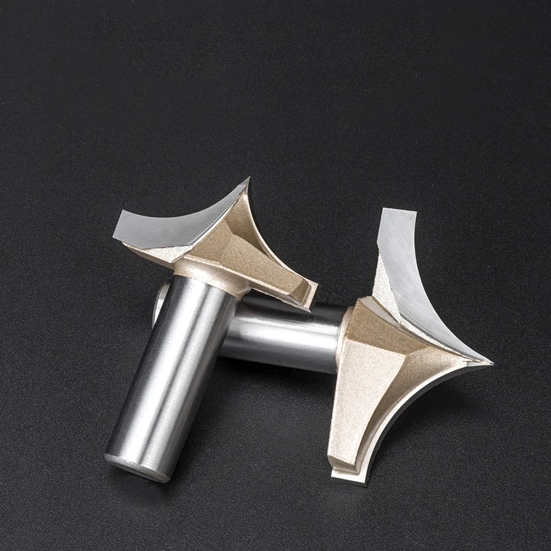 1P Tideway Punt Snijden Carving R3.17 - R25.4 Snavel 1/2 1/4Inch Shank Tungsten Carbide Cnc Router bit Voor Gravure Machine Tool