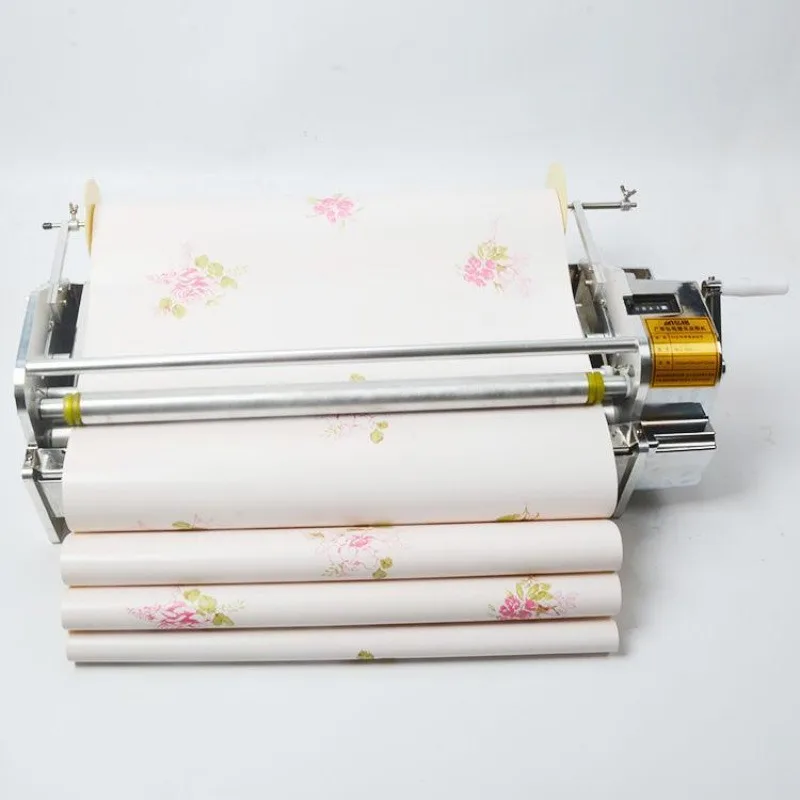 53-70cm Wallpaper Gluing Machine Hand-cranked Stainless Steel Wallpaper Gluing Machine  Gluing Applicator Machine