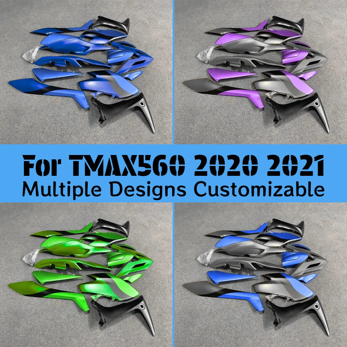 

Комплект обтекателей из АБС-пластика для YAMAHA TMAX 560 2020-2021, неоригинальный комплект обтекателей, литой комплект кузовных деталей TMAX560 20-21