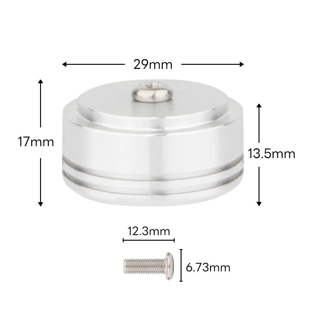 

4pcs Aluminum Feet Foot Pad for Audio Amplifier Speaker Computer HIFI Speaker Rubber Ring 29x17mm ODxH