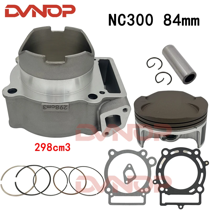 Cilindro de gran cilindro de 84mm para NC250 NC300, bloque de cilindro de motor, Kit de junta de anillo de pistón para ZONGSHEN ZS177MM NC 250cc, actualización 300cc