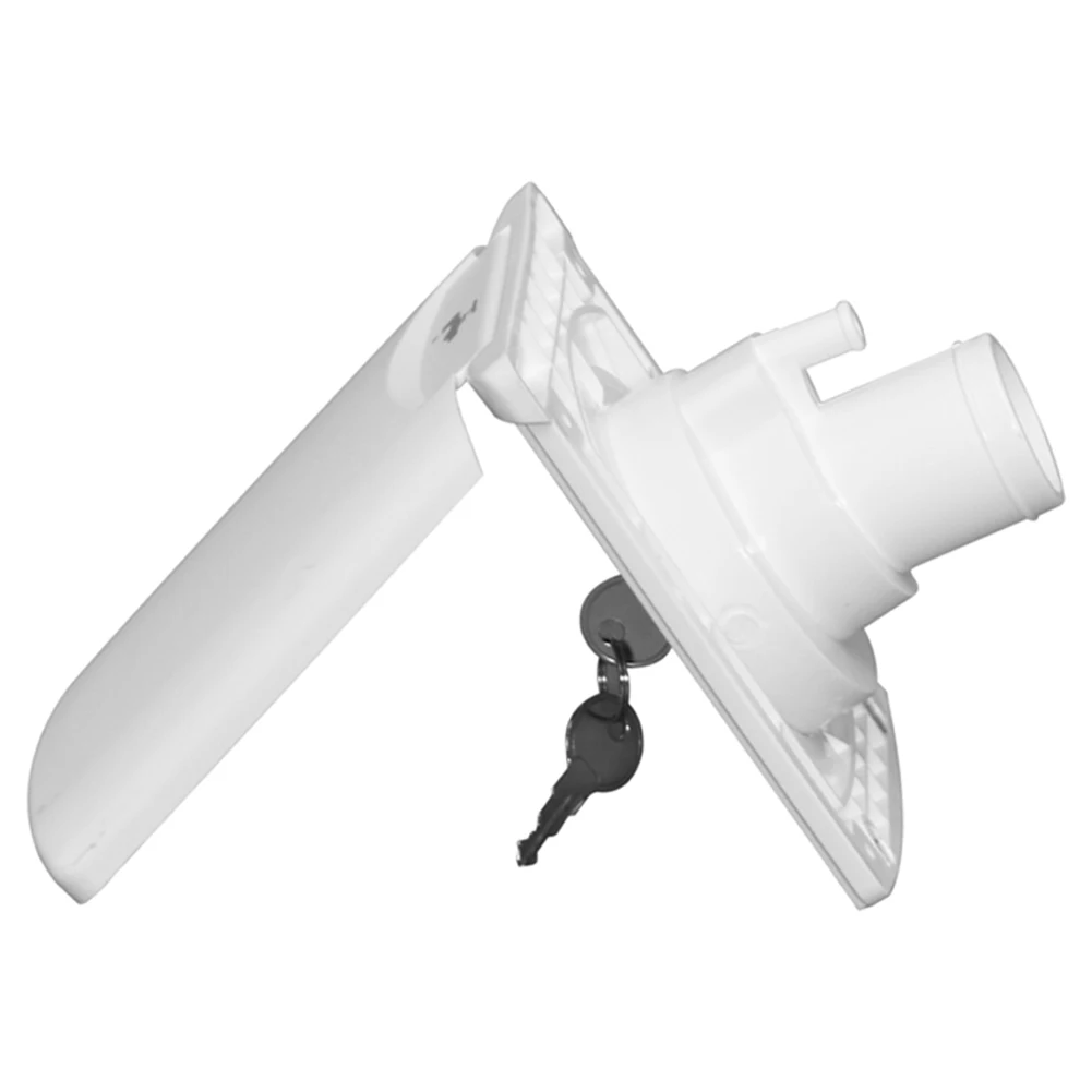 

Gravity Fill Water Inlet for RV with Magnetic Lock Cover and Square Bayonet Cap Designed for Secure and Easy Water Tank Filling