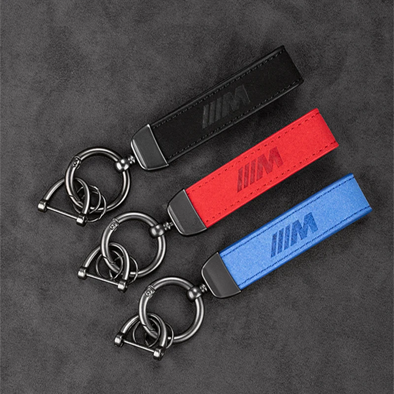 High-quality Car Gift Pendant Leather Key Ring For BMW M Power Performance M3 M5 X1 X3 X5 X6 E46 E39 E36 E60 E90 Car Accessories