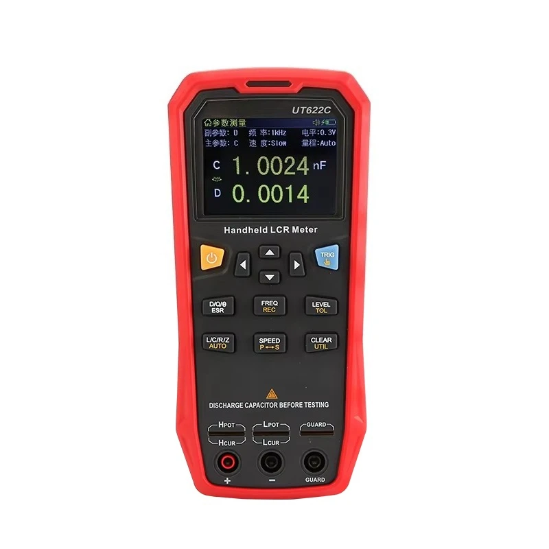 UT622C Digital LCR Meter Handheld Frequency Inductance Resistance Capacitance Tester Multimeter Ohmmeter