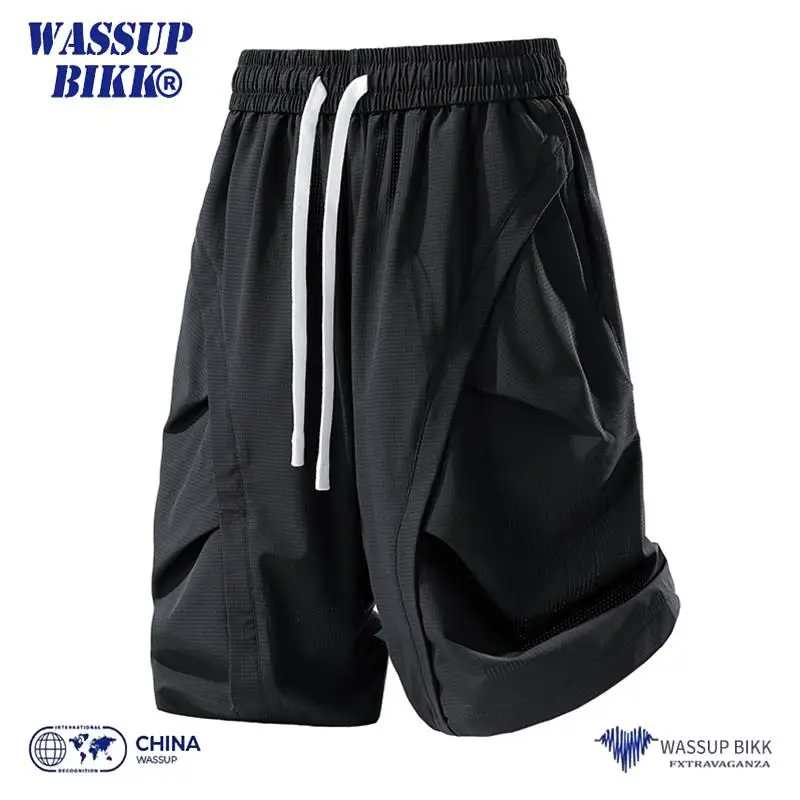 

Мужские спортивные тонкие брюки Qui Dry ort, летние повседневные свободные брюки из полиэфирного волокна пяти четвертей, удобные дышащие ort