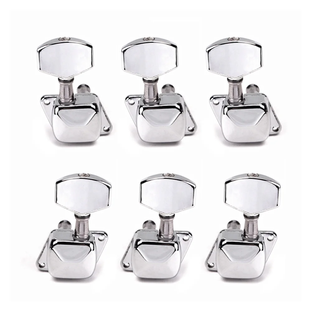 

6 Pieces Banjo Machine Head Tuning Pegs Semiclosed Heavy Banjo Head Tuning Key Acoustic Guitar Tuners