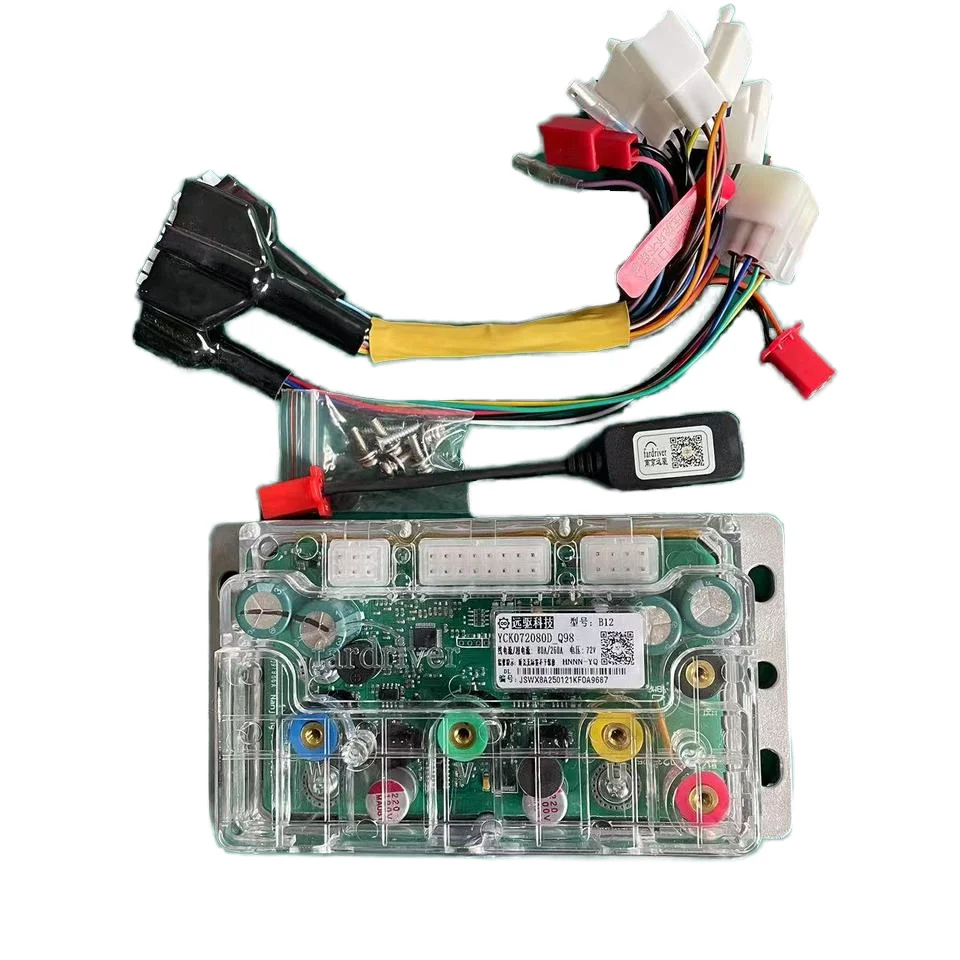 YQ72260/X80 مع BT Fardriver 80A/260A وحدة تحكم تيار مستمر بدون فرش 48 فولت/72 فولت دراجات نارية كهربائية لمحركات 2000 واط